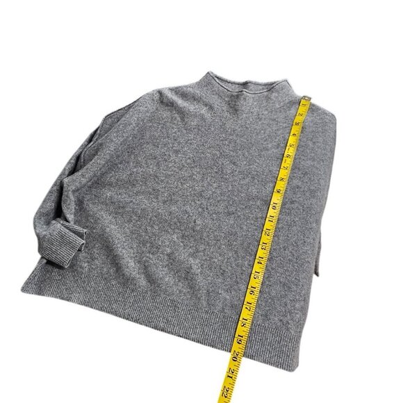 Anthropologie Pilcro The Alani 100% Cashmere Sweater, Grey, Mock Neck, Size MP - Picture 5 of 8